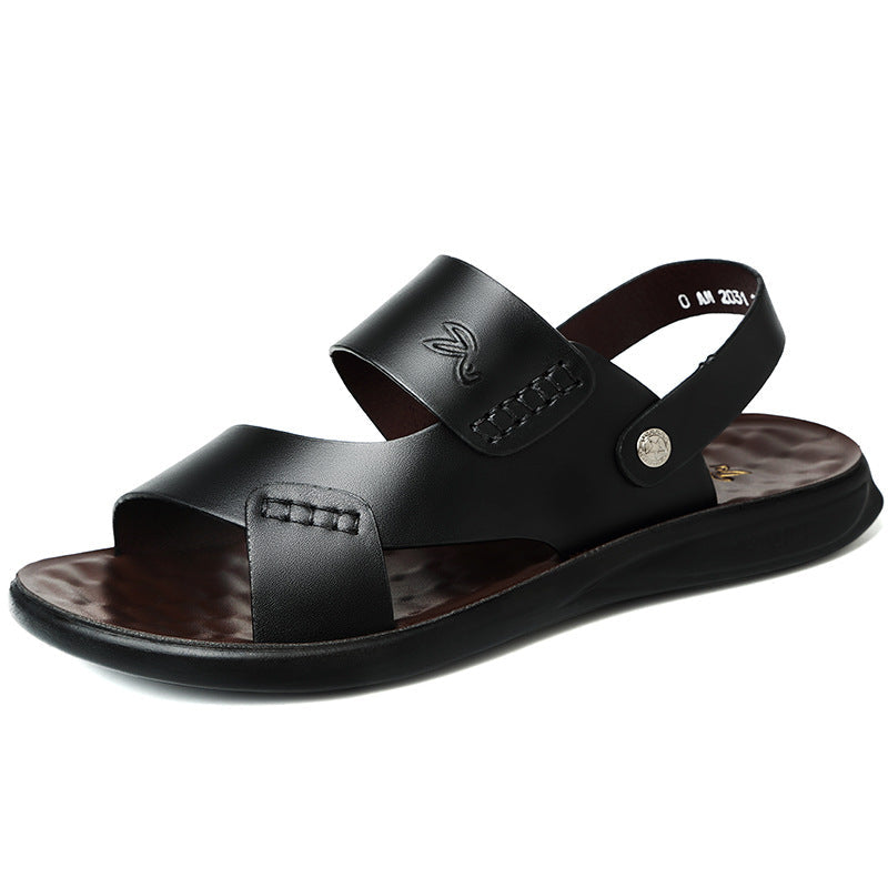 Men's summer open-toe slingback sandals, lightweight and comfortable for walking, beach, or casual wear.