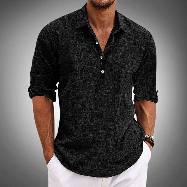 Breathable men's lightweight polo shirt in a vibrant color, offering cool comfort for summer and warm weather.