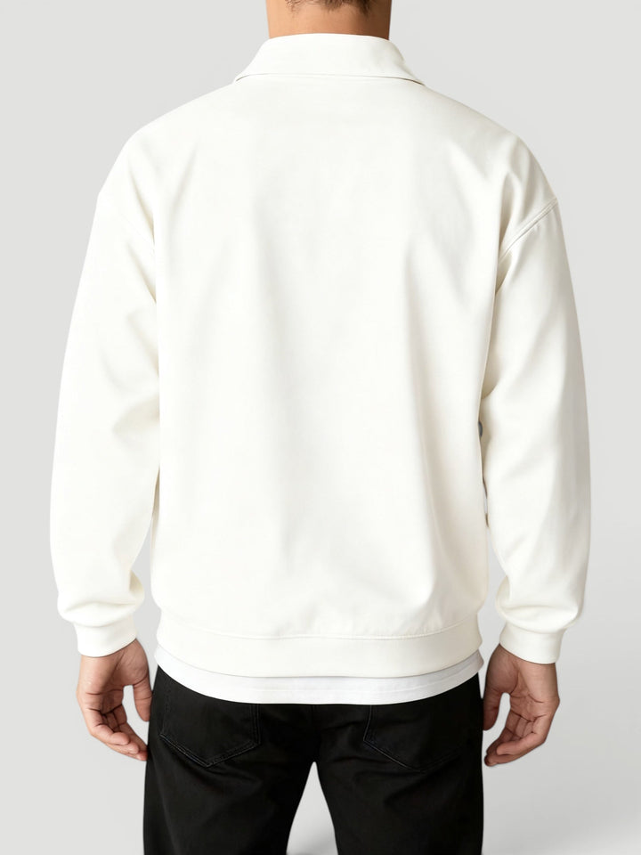 Soft men's lightweight quarter zip pullover sweater. Designed for maximum casual comfort and everyday style.