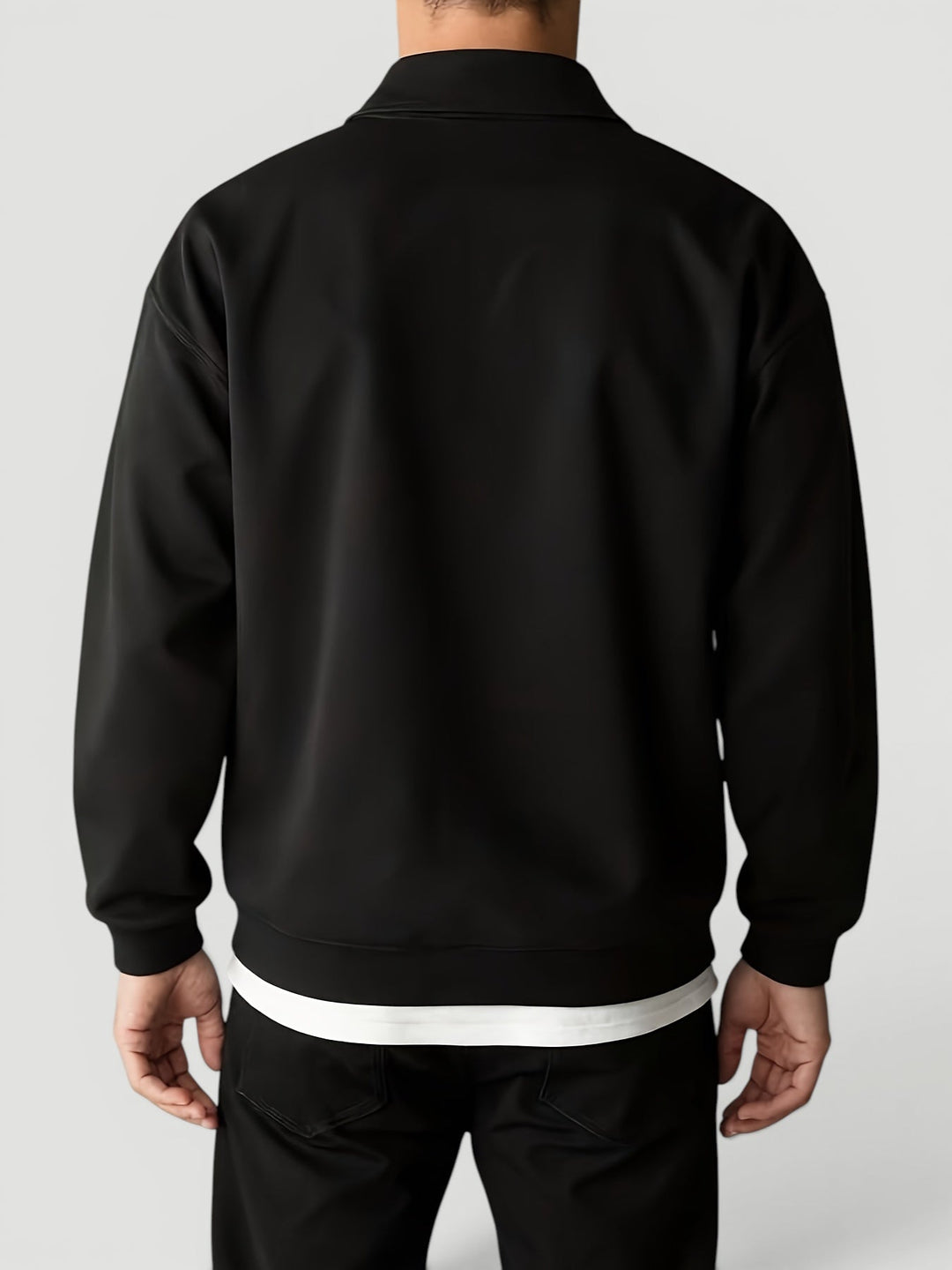 Durable men's quarter zip pullover. A versatile, long-sleeve sweater for comfortable and casual men's fashion.