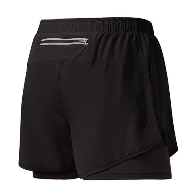 Men's fitness apparel, quick-dry training shorts for running, gym, and active wear.