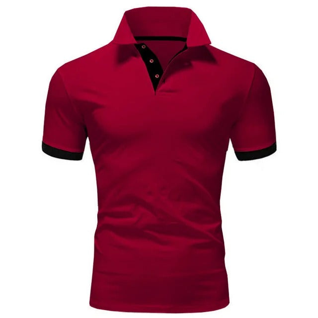 Comfortable men's resort wear polo shirt. Perfect breathable short sleeve for summer & everyday casual style.