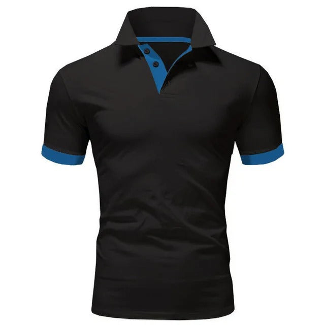 Versatile men's lightweight polo. Slim fit, breathable short sleeve, easy care, comfortable for everyday resort wear.