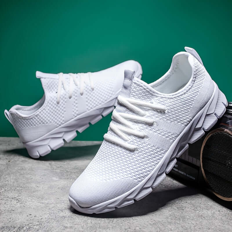 Breathable men's sport shoes with responsive cushioning, keeping feet cool during intense training.