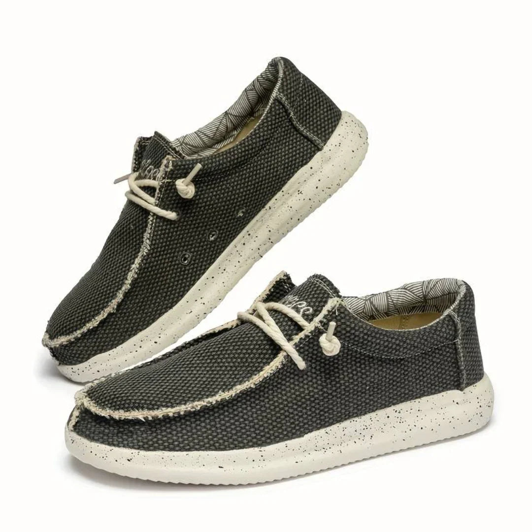 New men's lightweight slip-on loafers. Fashionable casual shoes for comfortable everyday walking.