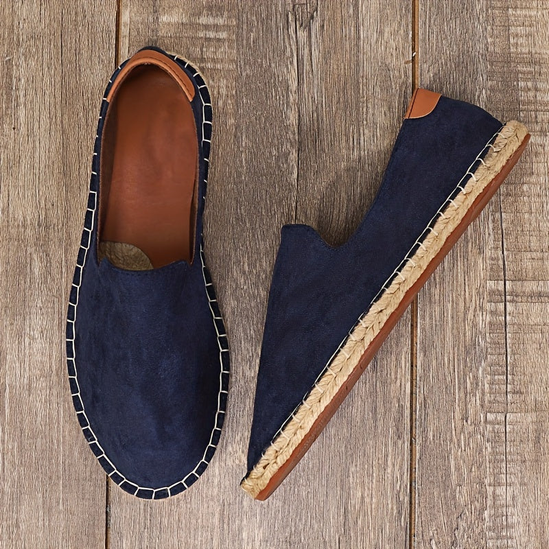 Men's lightweight slip-on espadrille loafers for ultimate summer comfort and casual style.