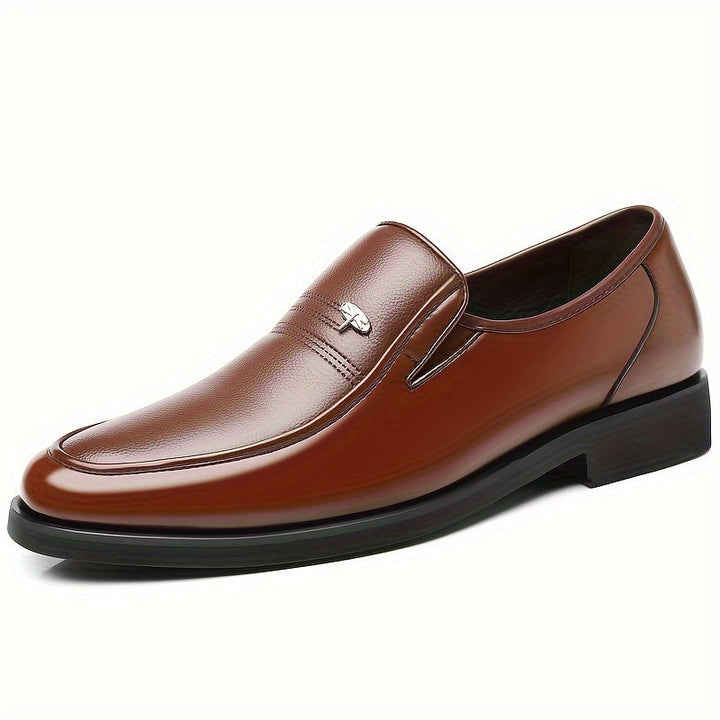 Sleek men's dress shoes, slip-on loafers perfect for formal or casual events. Lightweight comfort.