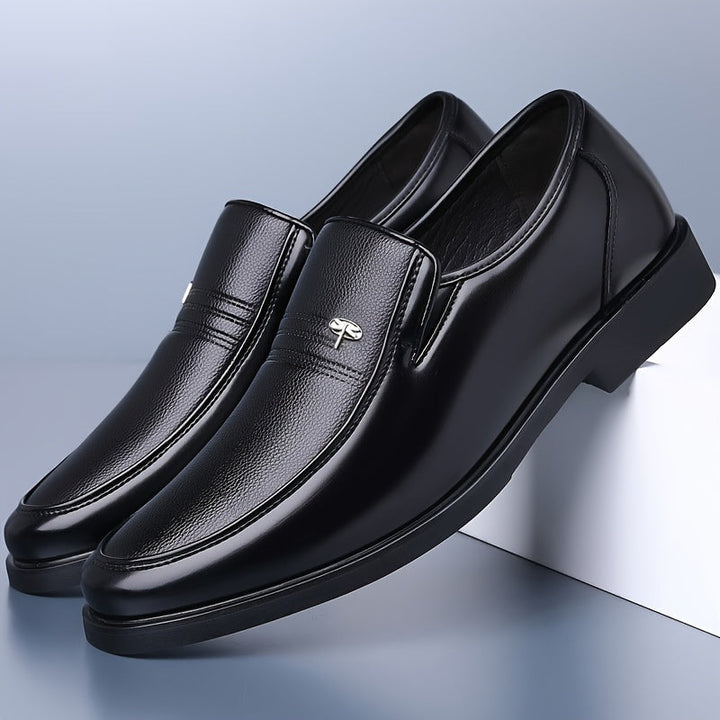 Formal men's slip-on loafers. Versatile, lightweight, & comfortable dress shoes for any occasion.