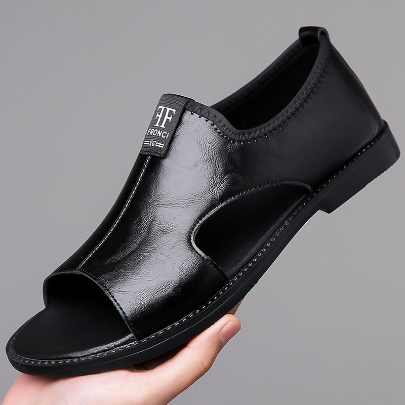 Comfortable men's summer sandals, lightweight with a stylish cutout design for breathability.