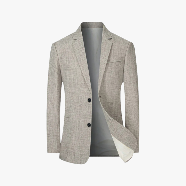 Versatile men's spring blazer, perfect for casual or polished business casual looks. Lightweight design.