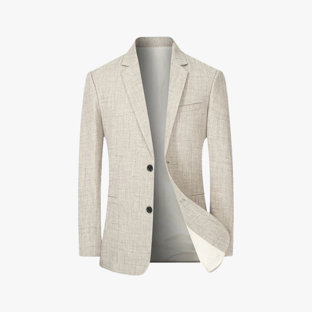 Tailored men's lightweight blazer, modern fit for spring. Great for smart casual & business casual.