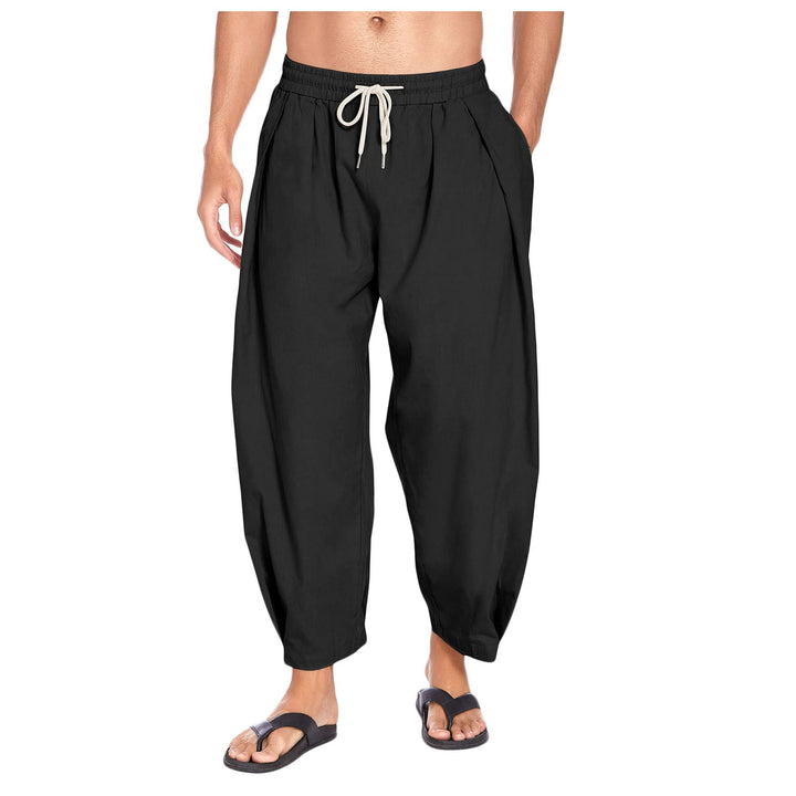 Relaxed fit men's lightweight pants for summer comfort, perfect for casual & versatile everyday fashion.