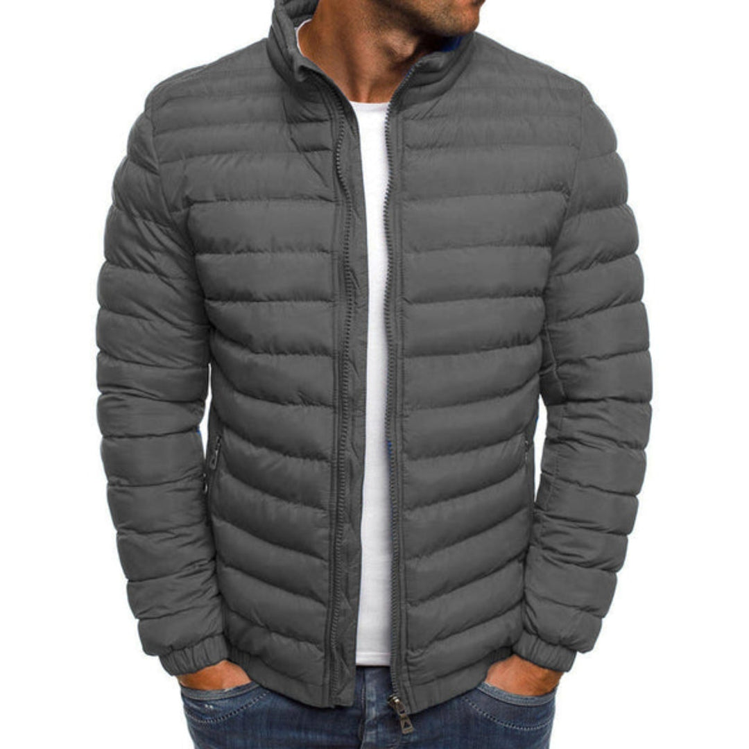 Modern men's smart casual jacket, perfect for spring & summer. Versatile lightweight outerwear.