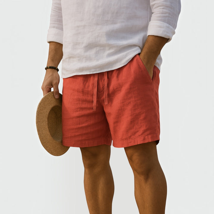 Grey men's lightweight summer shorts, a versatile option for casual warm weather apparel with ultimate comfort.