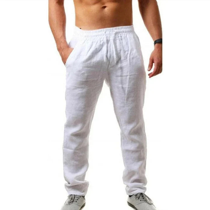Men's lightweight summer trousers in a relaxed fit for ultimate warm-weather comfort & casual style.