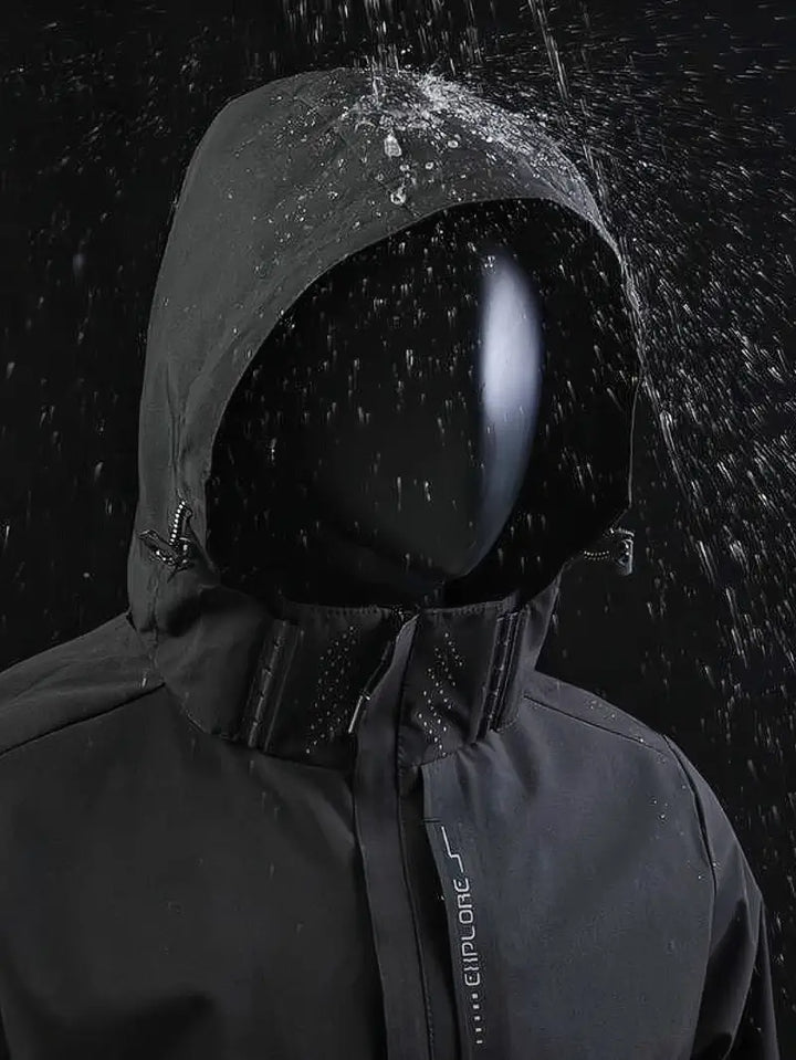 Stylish men's lightweight water-resistant jacket, ideal activewear & travel gear for all seasons.