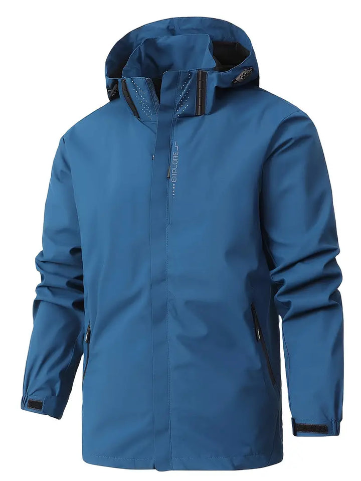 Men's casual spring jacket, lightweight & water-resistant for comfortable outdoor activities.
