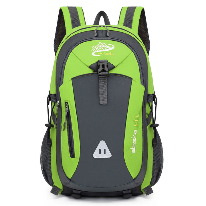 Durable men's waterproof hiking & travel backpack, offers ample storage & comfort.