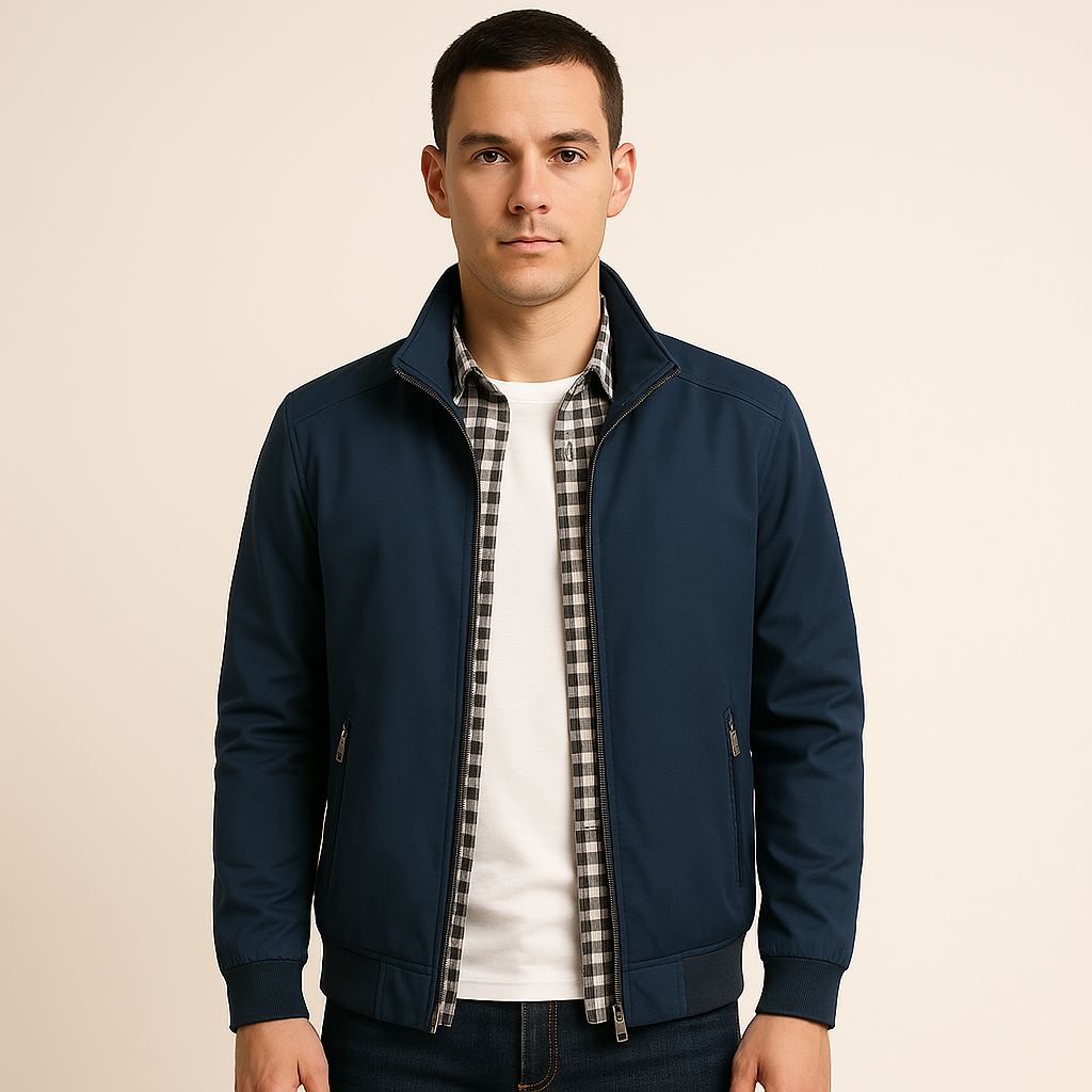 Perfect men's lightweight windbreaker for summer. Stylish, casual, wind-resistant outerwear, ideal for travel & spring.