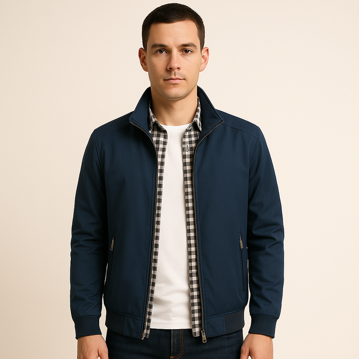 Perfect men's lightweight windbreaker for summer. Stylish, casual, wind-resistant outerwear, ideal for travel & spring.
