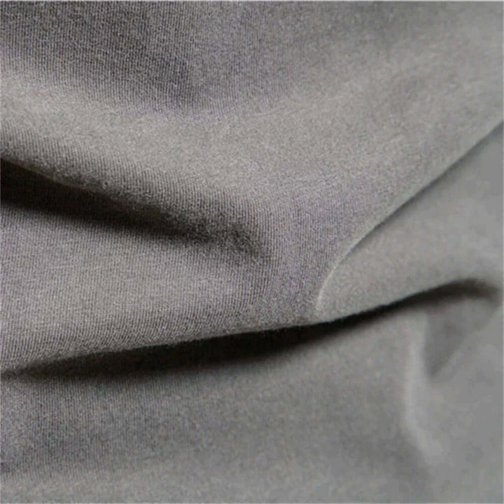 Smooth men's long sleeve t-shirt, a versatile crewneck basic for everyday comfort.