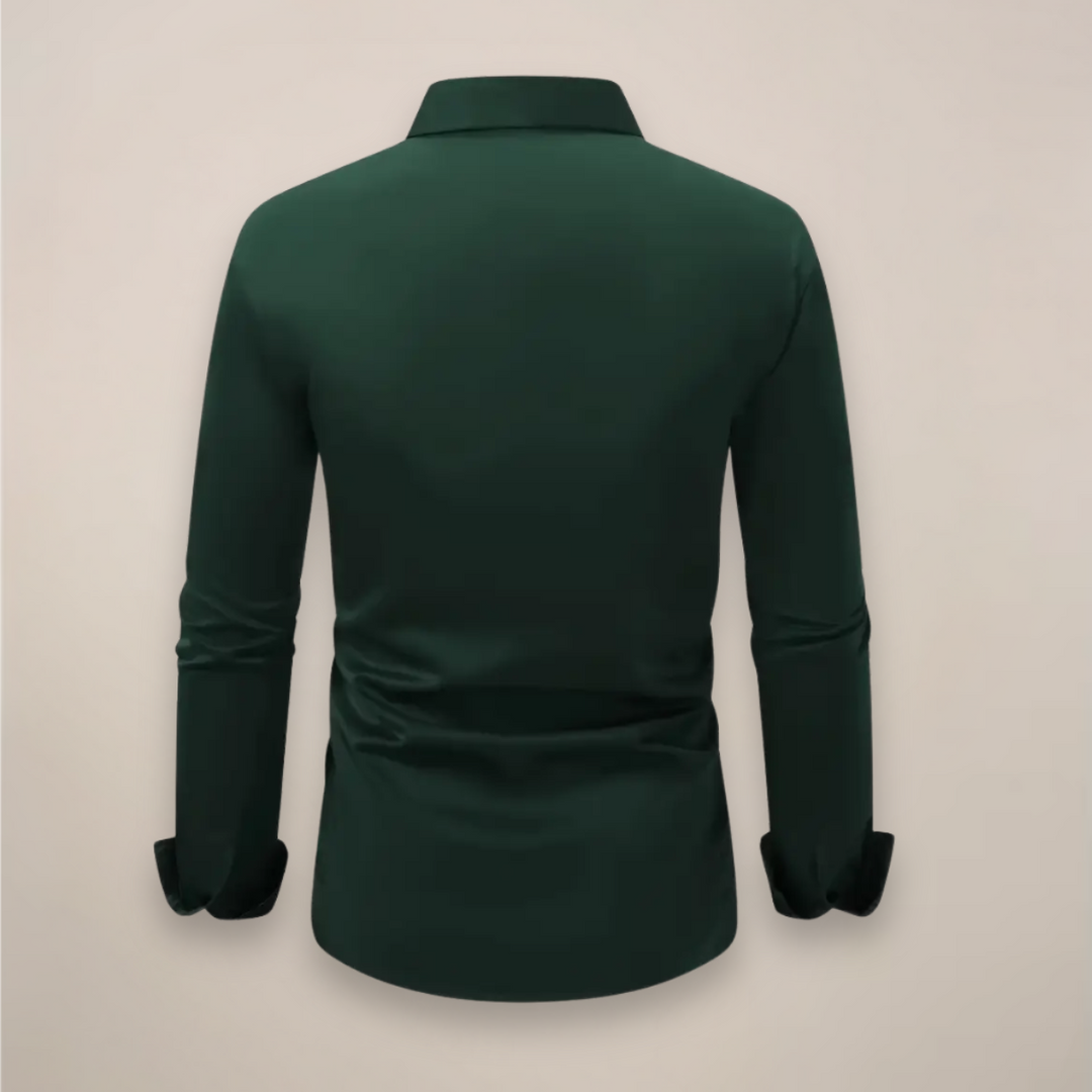 Stylish men's long sleeve smart shirt, great for work, casual outings, or any smart event. Modern comfort fit.