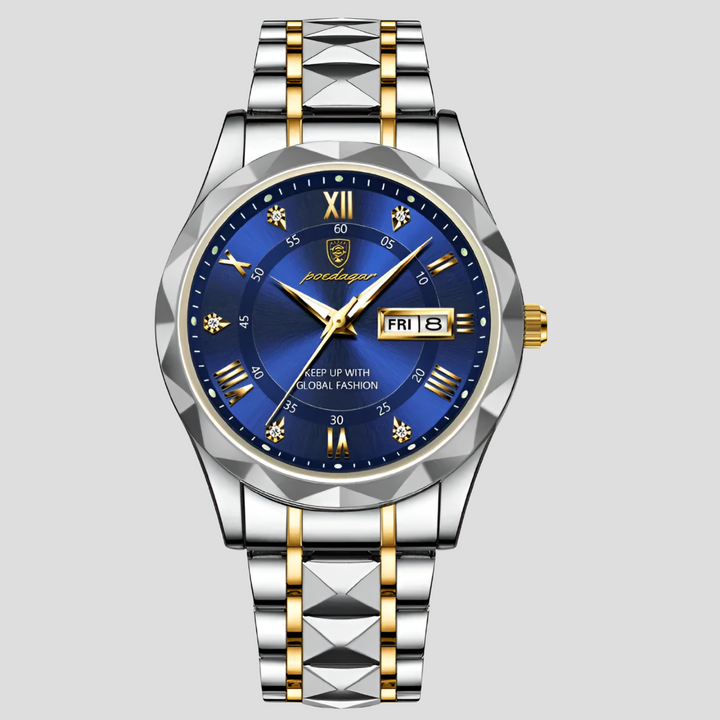 Professional men's stainless steel business watch, perfect luxury timepiece for the modern man.