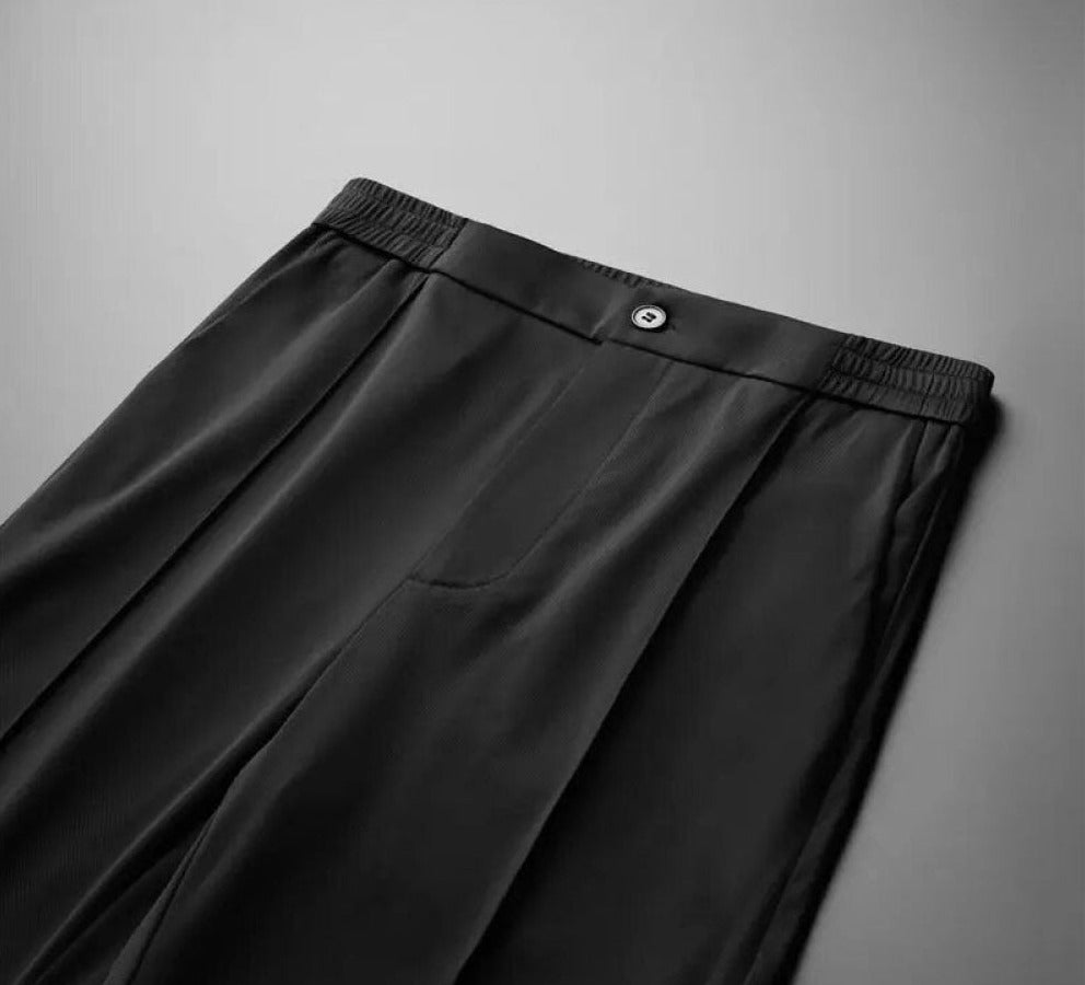 Modern men's luxury polo and pants summer set. Comfortable, coordinated, and effortlessly stylish.