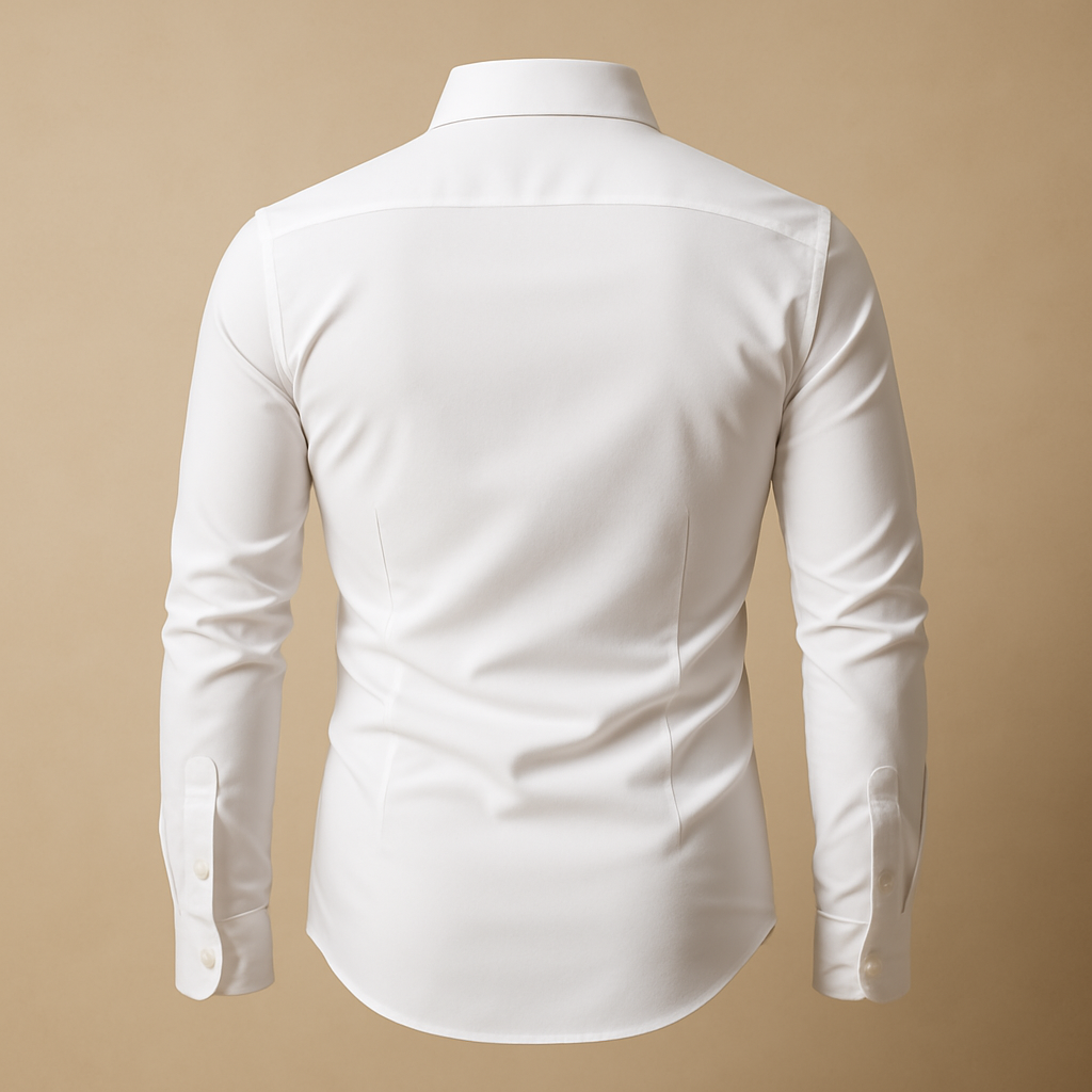 Versatile men's long-sleeve button-up shirt, great for formal events, office wear, or a stylish casual look.