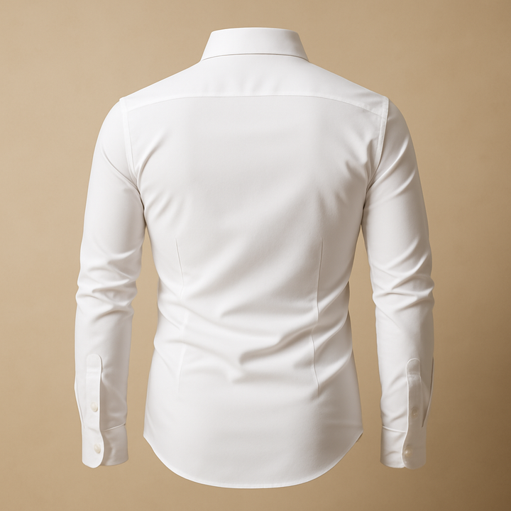 Versatile men's long-sleeve button-up shirt, great for formal events, office wear, or a stylish casual look.