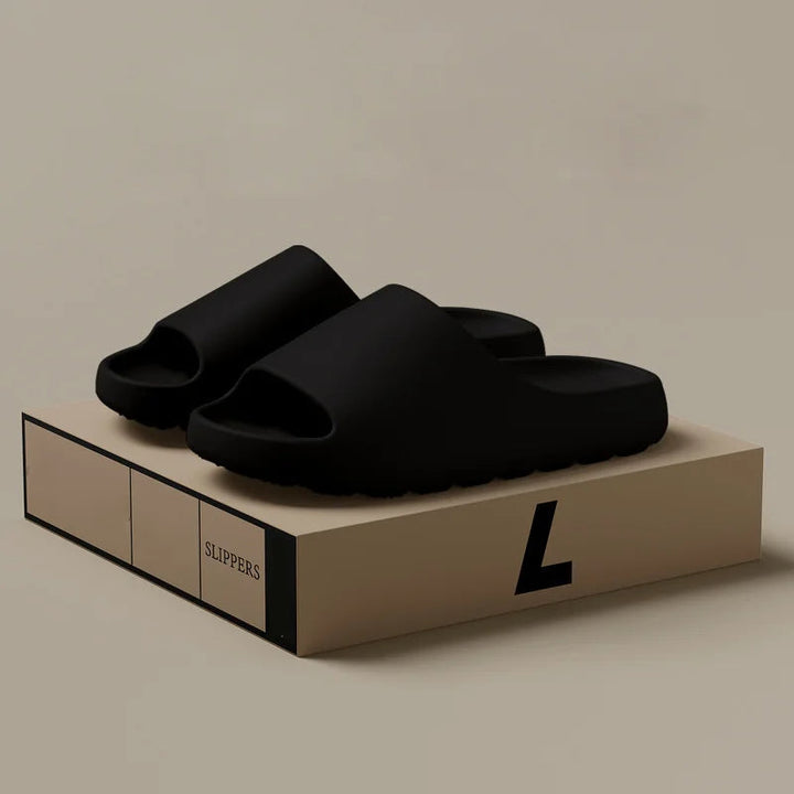 Men's modern slip-on comfort slippers for casual indoor & outdoor wear.