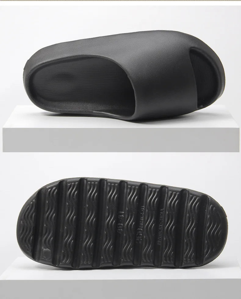 Men's indoor outdoor home shoes; casual slip-on slippers providing modern style & ultimate comfort.