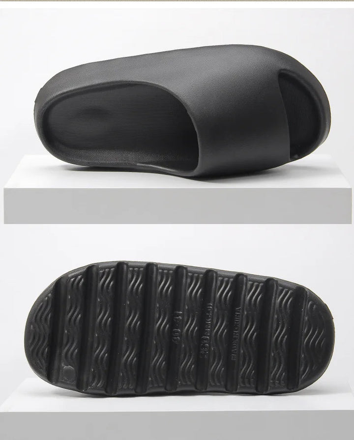 Men's indoor outdoor home shoes; casual slip-on slippers providing modern style & ultimate comfort.