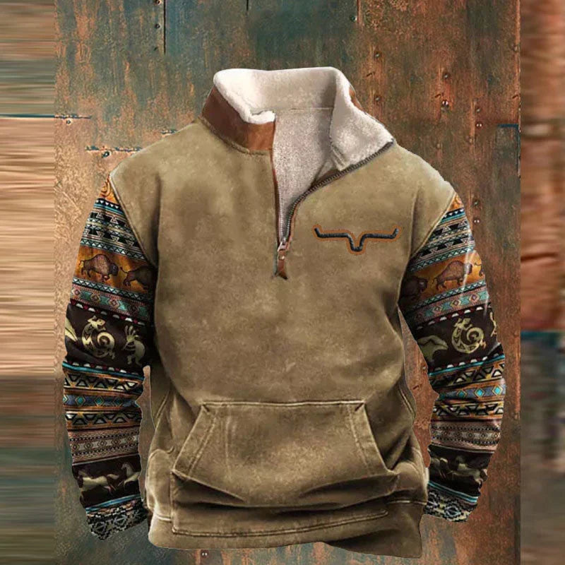 Lightweight men's zip-up sweater, comfortable modern style, perfect as a versatile layering jacket.