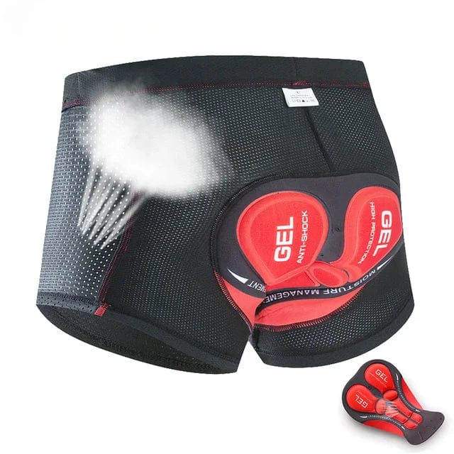 Men's MotoPro comfort shorts, padded biker apparel designed for pain relief during cycling & motorcycle rides.