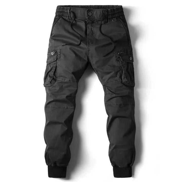Comfortable men's multi-pocket cargo joggers, a versatile streetwear utility pant.