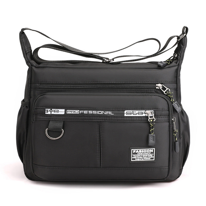 Comfortable men's crossbody messenger bag, multi-pocket for easy, lightweight, waterproof daily carry.