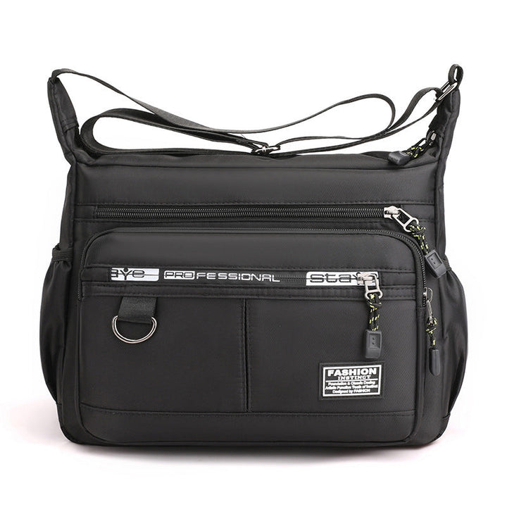 Comfortable men's crossbody messenger bag, multi-pocket for easy, lightweight, waterproof daily carry.
