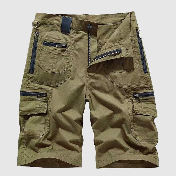 Stylish men's cargo shorts with multiple pockets, perfect for hiking, adventure, & everyday outdoor comfort.