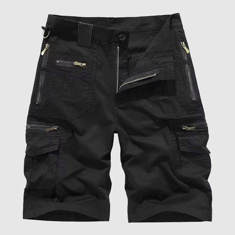 Versatile men's multi-pocket cargo shorts for casual wear, outdoor activities, & adventure with ultimate comfort.