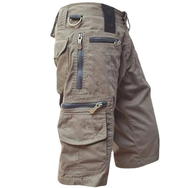 Comfortable men's cargo shorts, perfect for casual summer wear & everyday utility. Multi-pocket design.