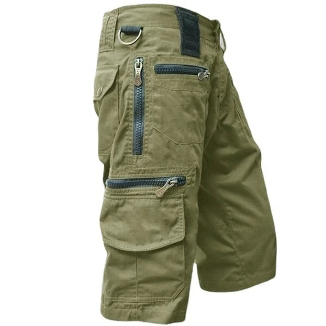 Versatile men's cargo shorts, ideal for active outdoor adventures or relaxed summer casual wear.