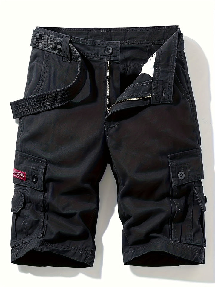 Stylish men's casual cargo shorts with multi-pockets. Relaxed fit for summer fashion & daily comfort.