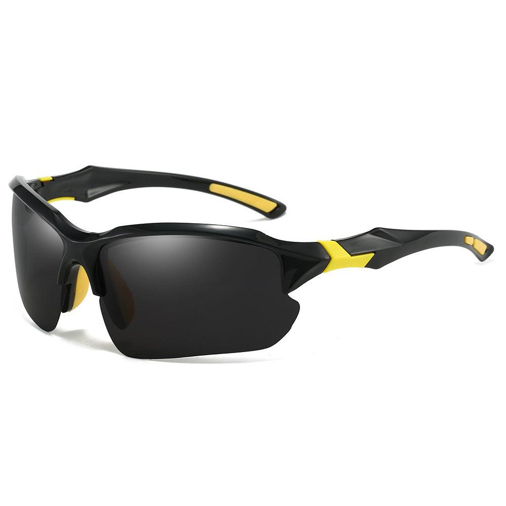 Durable men's polarized sports sunglasses, new, designed for performance and clear outdoor vision.