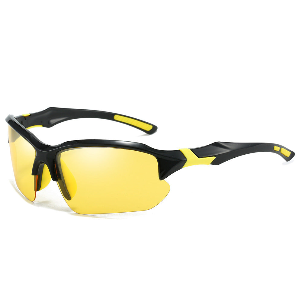 Men's lightweight polarized sunglasses, perfect for sports and outdoor clarity, with strong UV protection.