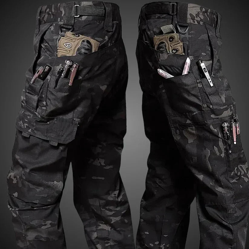Versatile men's Nikolai cargo pants, perfect for tactical use, casual style, or outdoor wear. Comfortable multi-pocket design.