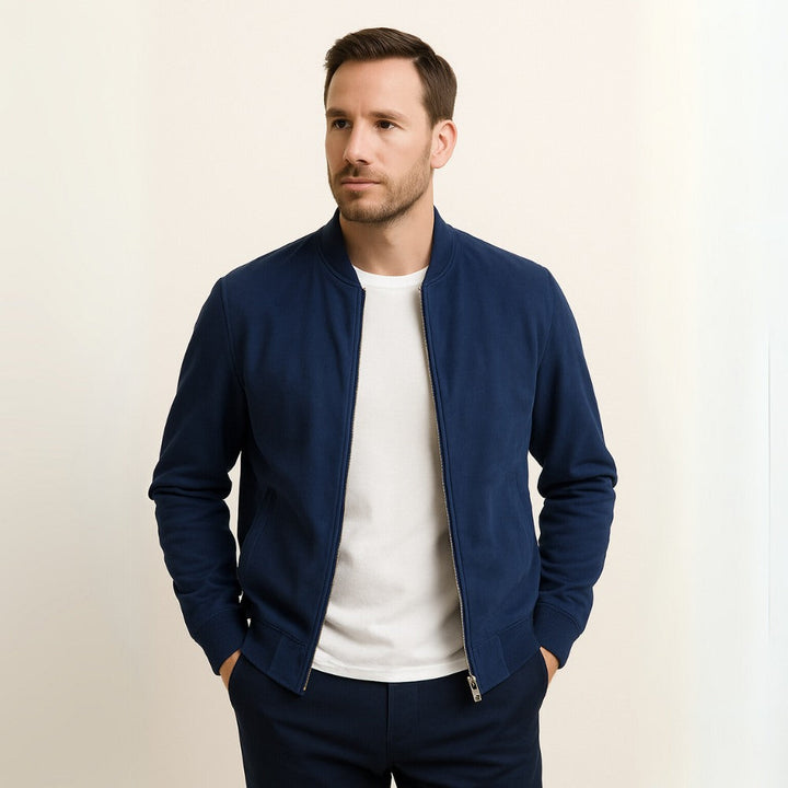 Timeless men's luxury style jacket, classic design with an old money feel. Elegant outerwear.