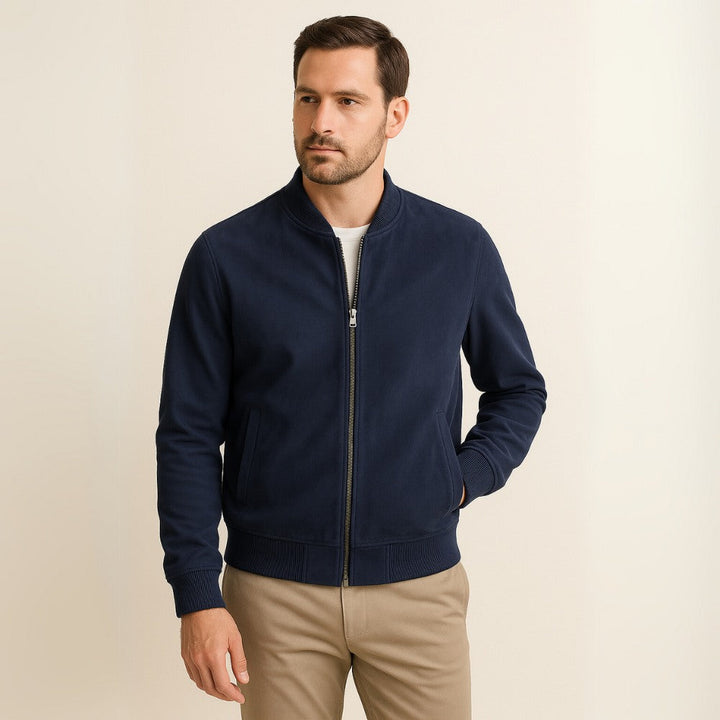 Luxury men's classic jacket, old money inspired. Sophisticated and timeless fashion outerwear.