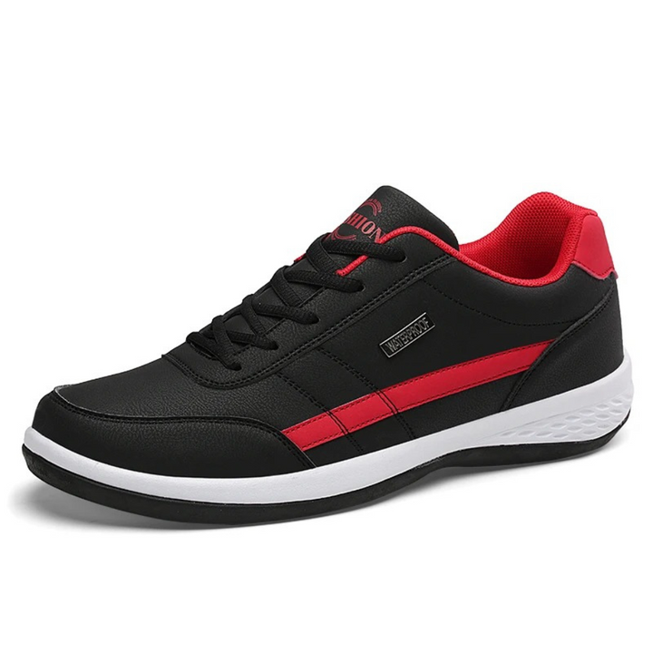 Durable men's athletic casual sneakers for daily wear, focused on orthopedic support & foot health.