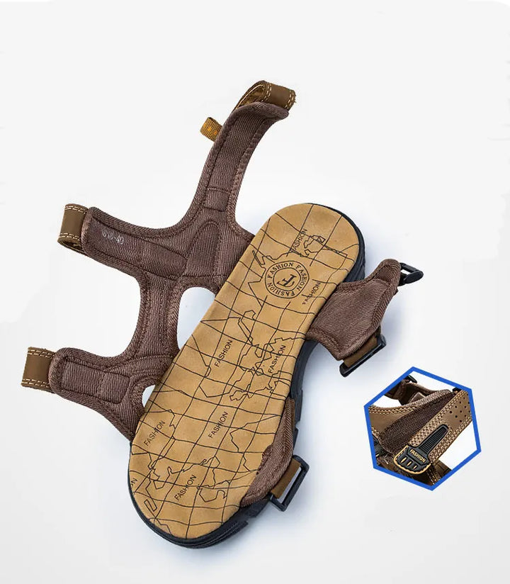 Ergonomic men's comfort sandals, great for walking & everyday wear, providing orthopedic support.